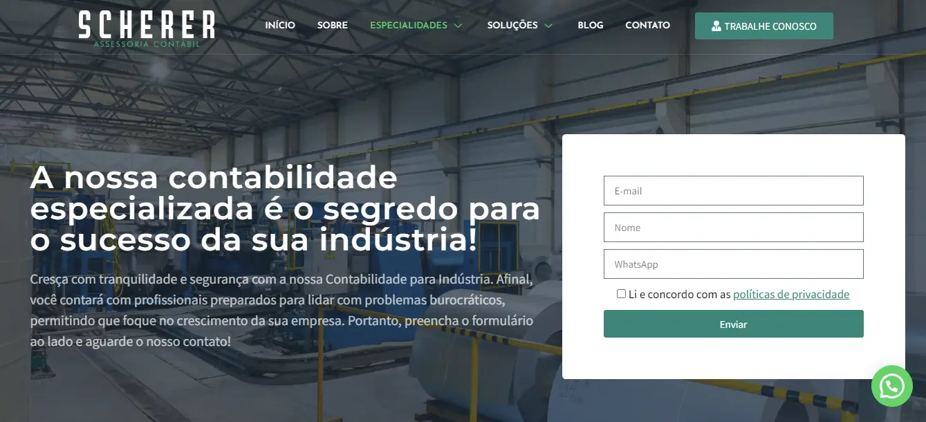 Contabilidade Para Industria Em Rio Branco Ac - Scherer Assessoria e Consultoria Contábil